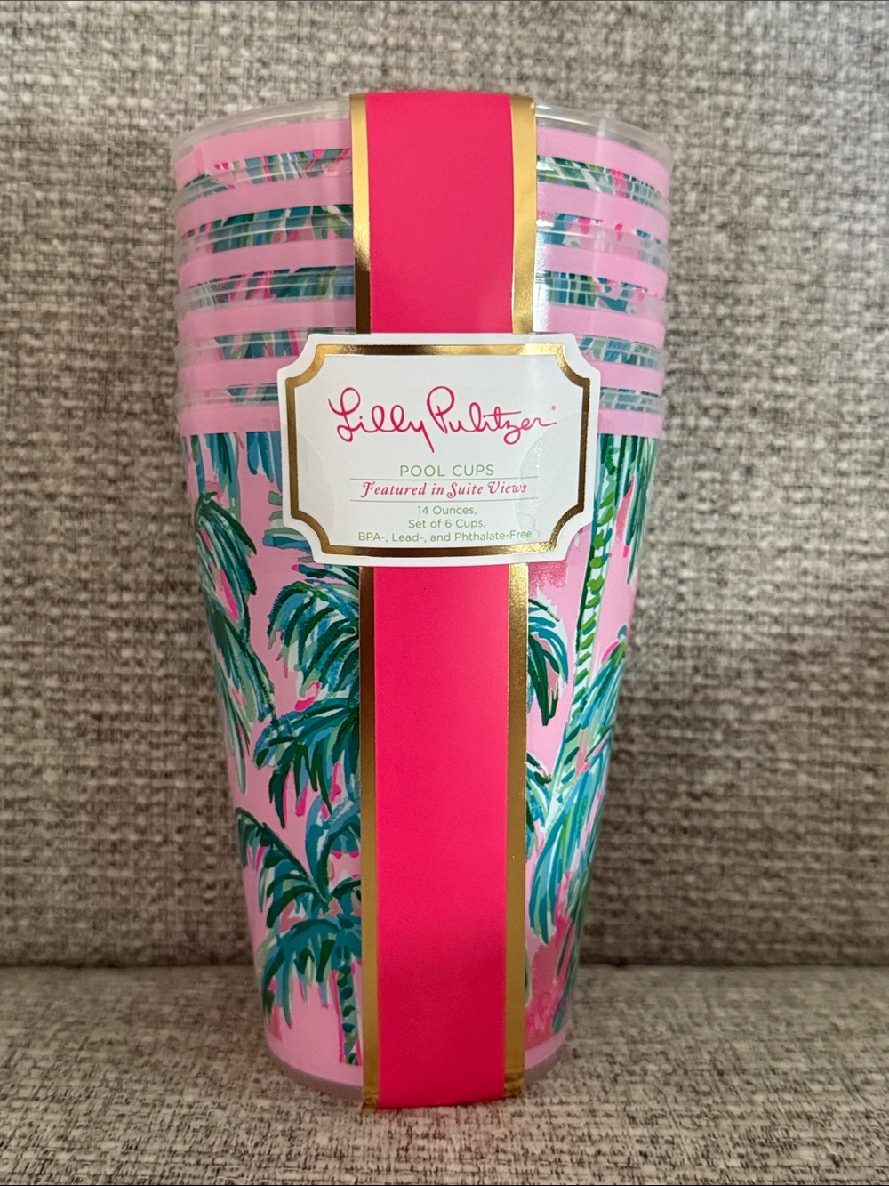 🌴 NWT 🌴 Lilly Pulitzer 🌴 Pool Cups - Set of 6 🌴